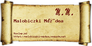 Malobiczki Médea névjegykártya